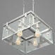 Glayse 4 Light 17 inch Brushed Nickel Semi-Flush Mount Convertible Ceiling Light, Design Series