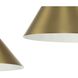 Trimble 4 Light 54.12 inch Brushed Bronze Chandelier Ceiling Light, Design Series