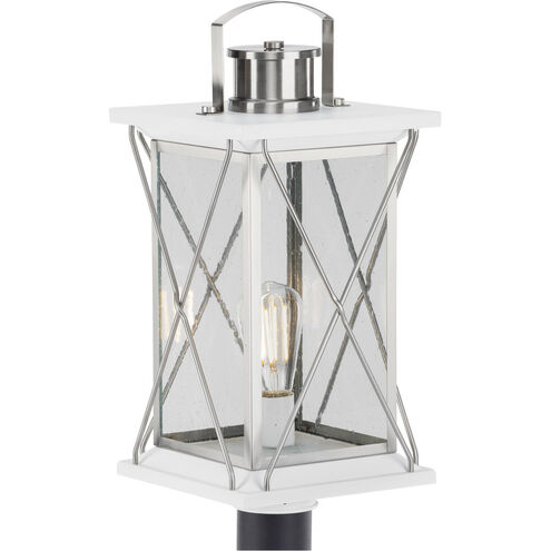 Barlowe 1 Light 20 inch Stainless Steel Outdoor Post Lantern