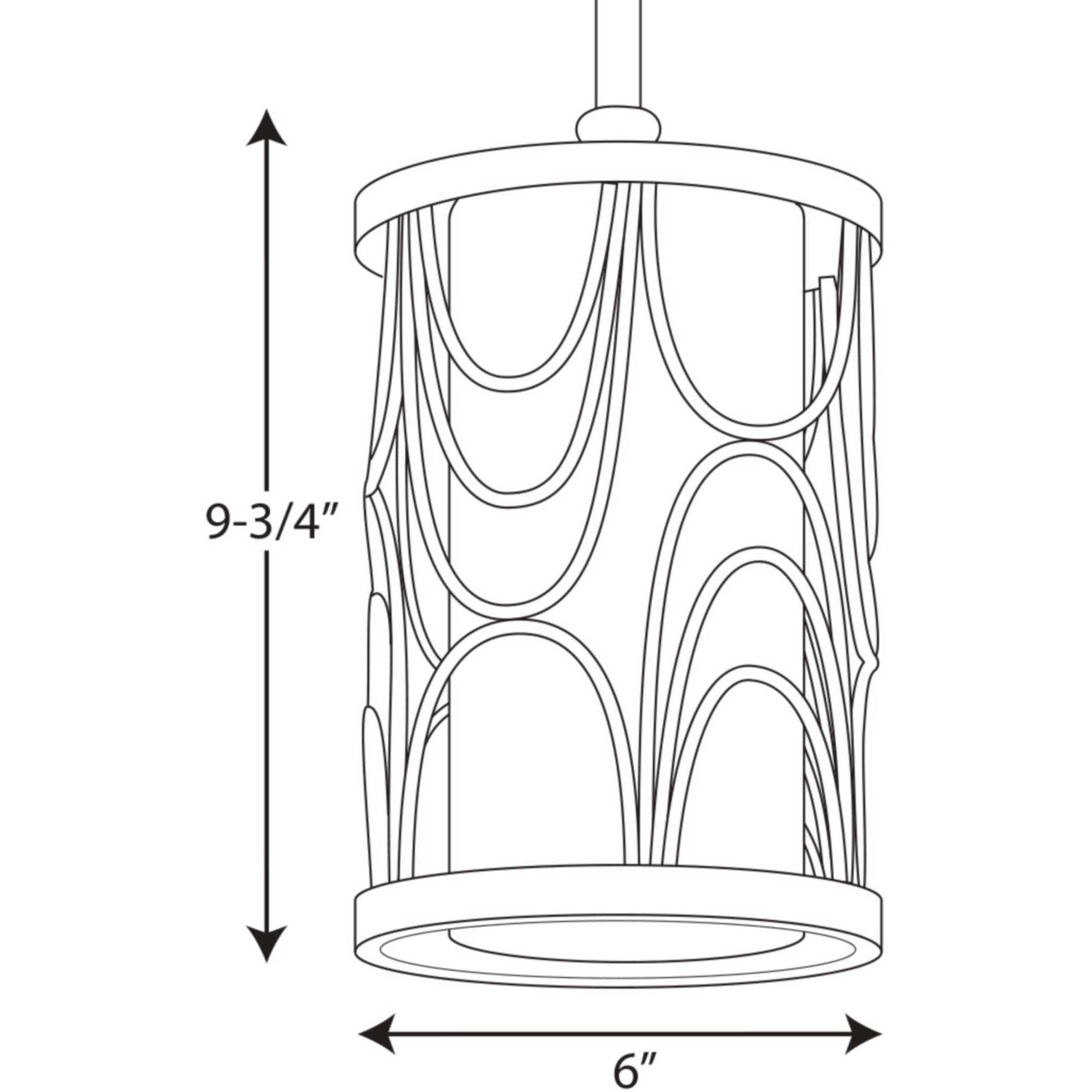 Cirrine 1 Light 6 inch Antique Bronze Mini-Pendant Ceiling Light