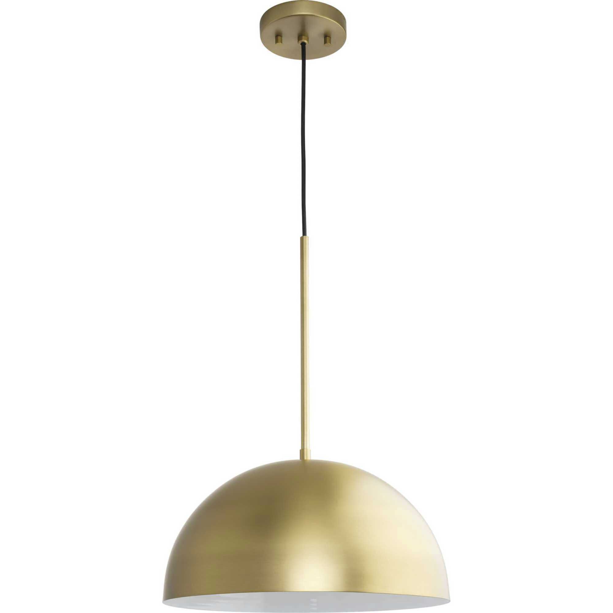 Perimeter 1 Light 15.75 inch Brushed Gold Pendant Ceiling Light