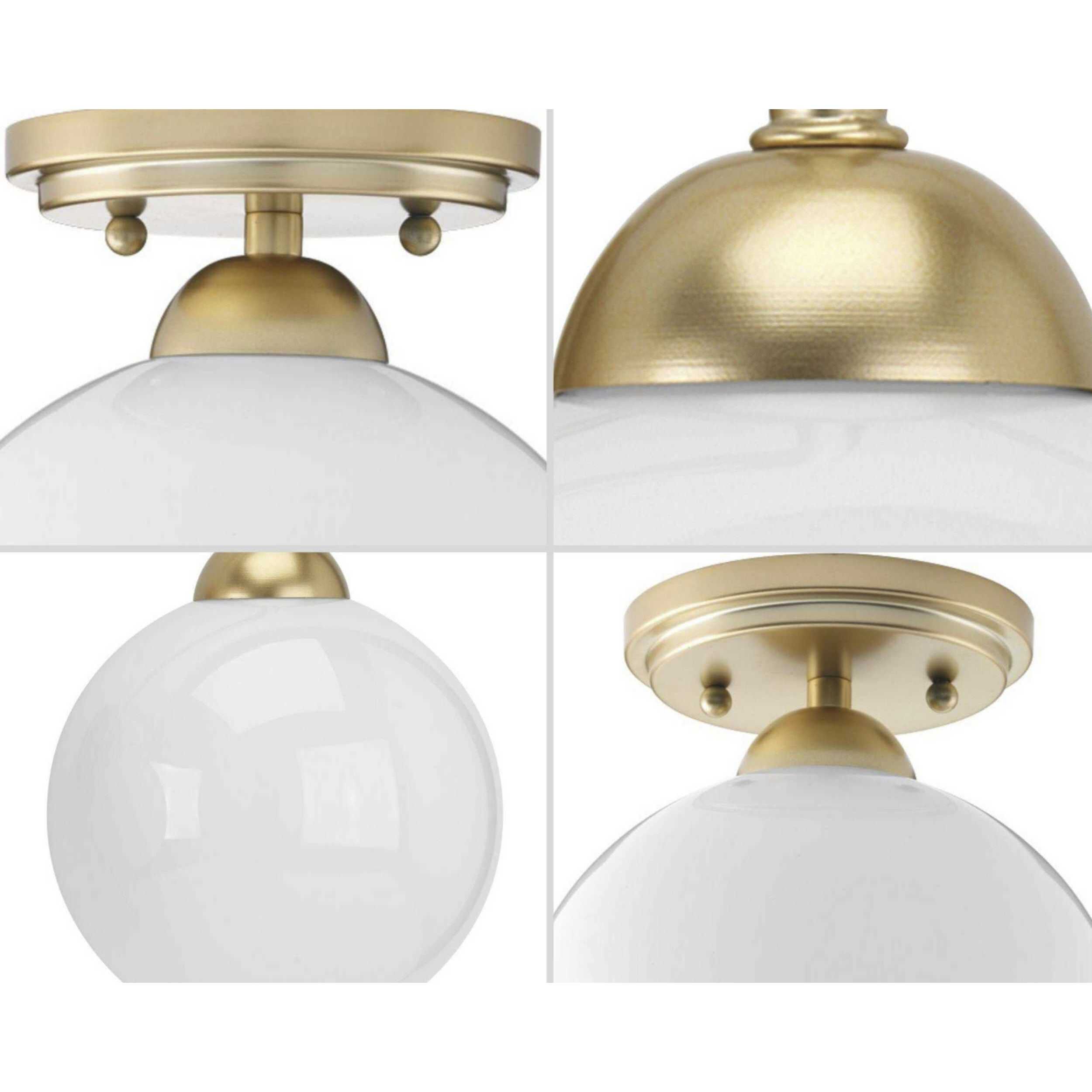 Carisa 1 Light 7 inch Vintage Gold Flush Mount Ceiling Light