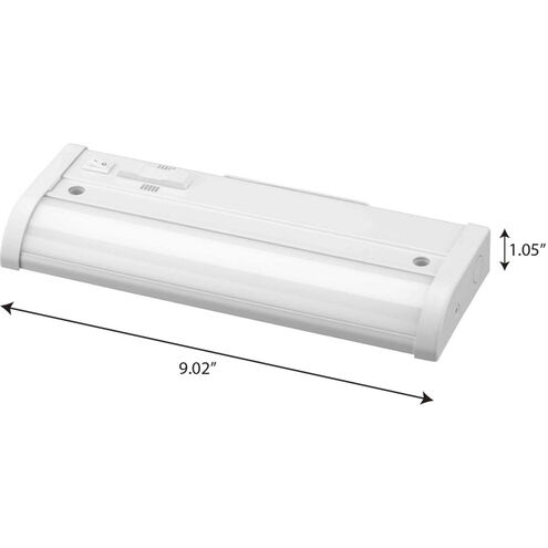 Hide-A-Lite 120 LED 9 inch Satin White Undercabinet Light, Progress LED