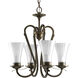 Melody 4 Light 20 inch Oil Rubbed Bronze Chandelier Ceiling Light