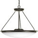 Apogee LED 27 inch Architectural Bronze Semi-Flush Mount Convertible Ceiling Light, Progress LED