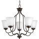 Keats 5 Light 24.5 inch Antique Bronze Chandelier Ceiling Light