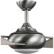 Edisto 54 inch Antique Nickel with Oatmeal Blades Indoor/Outdoor Ceiling Fan, Progress LED