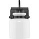 Fessler 1 Light 5 inch Matte Black Bath Light Wall Light