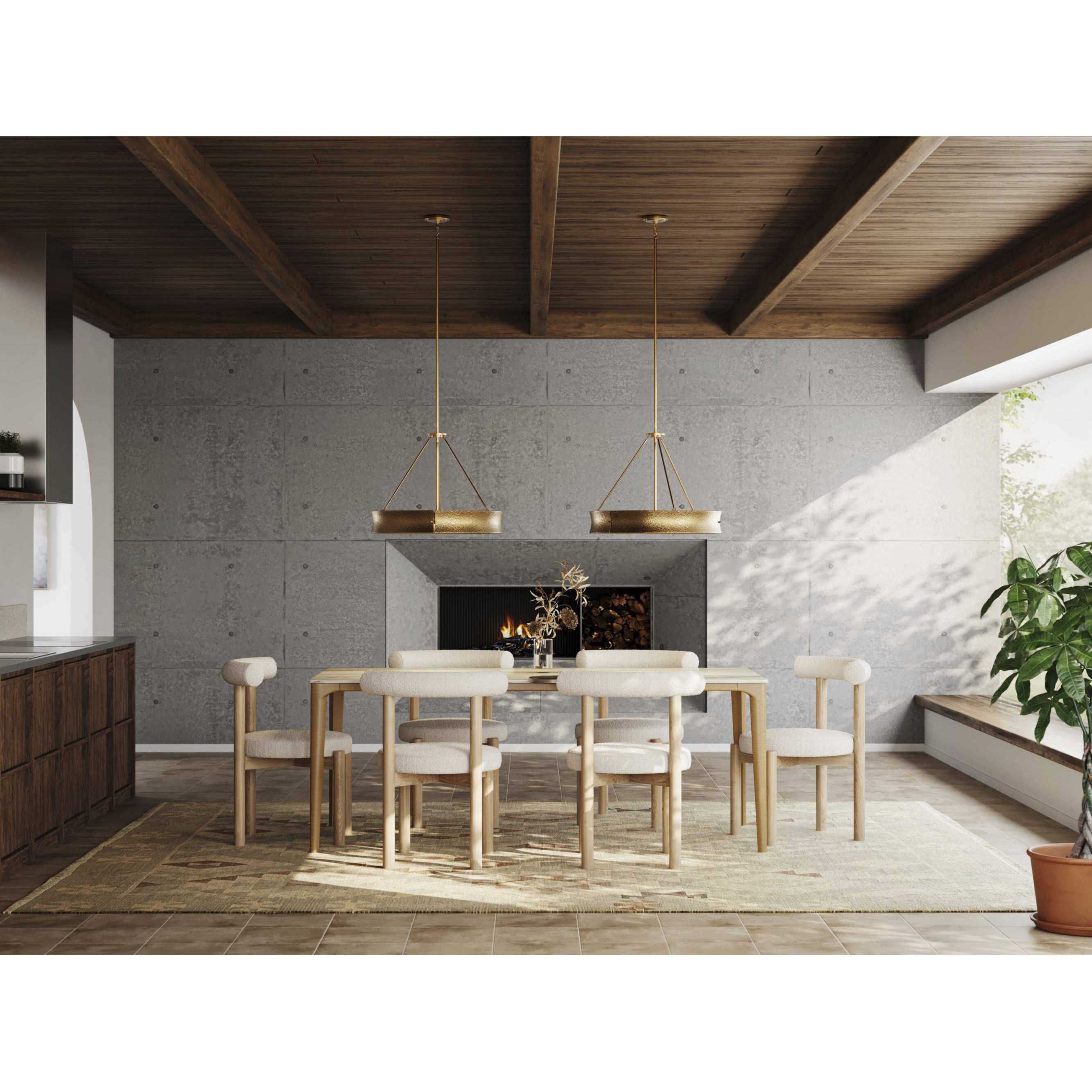 Lusail 5 Light 26 inch Soft Gold Chandelier Ceiling Light, Design Series