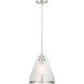 Range 1 Light Brushed Nickel Pendant Ceiling Light