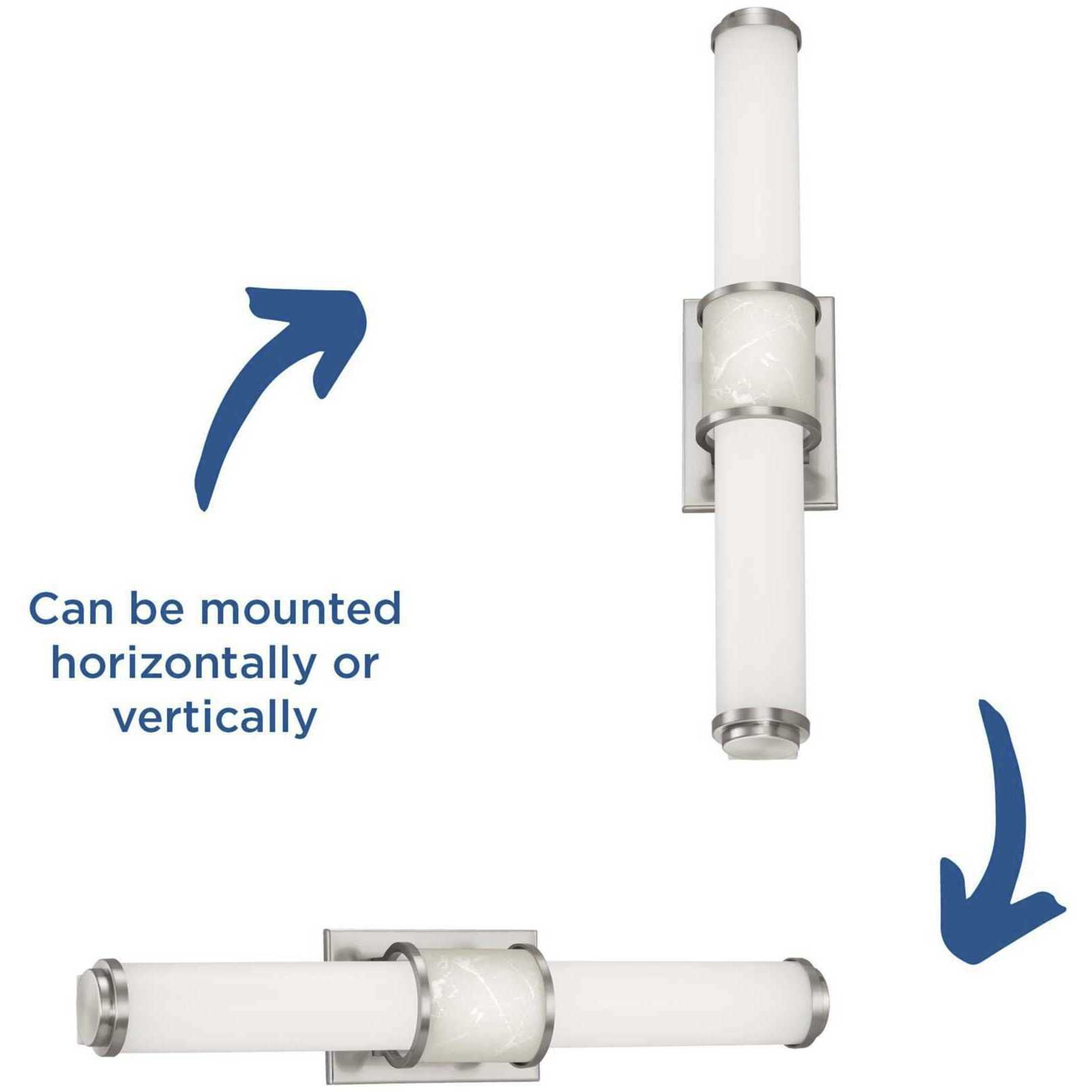 Phase 1.2 LED LED 24 inch Brushed Nickel Linear Bath Bar Wall Light, Progress LED