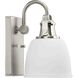 Preston 1 Light 7.5 inch Brushed Nickel Bath Light Wall Light