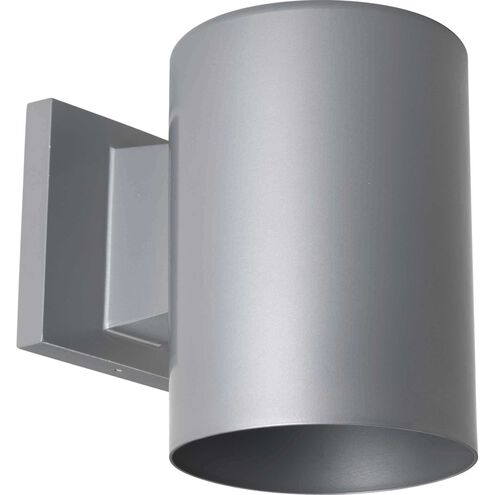 Cylinder Outdoor Wall Cylinder in Metallic Grey, LED Lamping, Progress LED