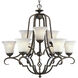 Melbourne 9 Light 31 inch Espresso Chandelier Ceiling Light