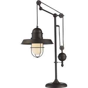 Farmhouse 32 inch 13 watt Oil Rubbed Bronze Desk Lamp Portable Light