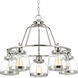 Judson 5 Light 26 inch Polished Nickel Chandelier Ceiling Light