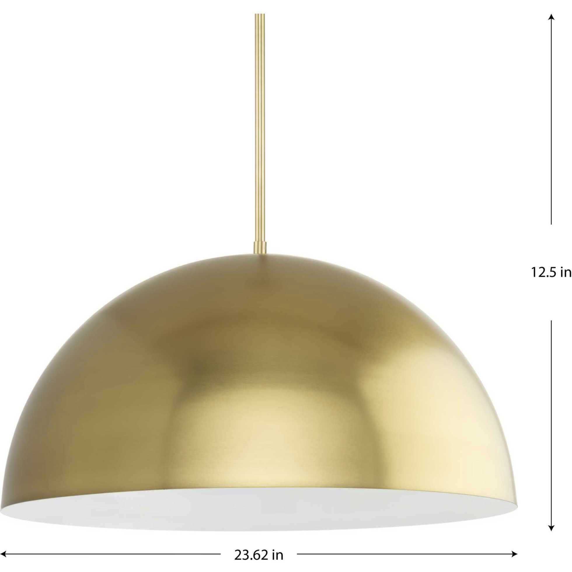 Perimeter 1 Light 23.62 inch Brushed Gold Pendant Ceiling Light