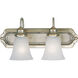 Huntington 2 Light 18 inch Colonial Silver Bath Vanity Wall Light