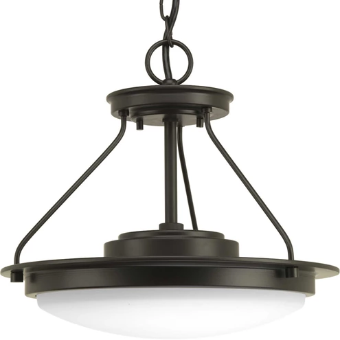 Progress Led Ceiling Light Progress P350064-129-30 Apogee LED 15 inch Architectural Bronze Semi ...