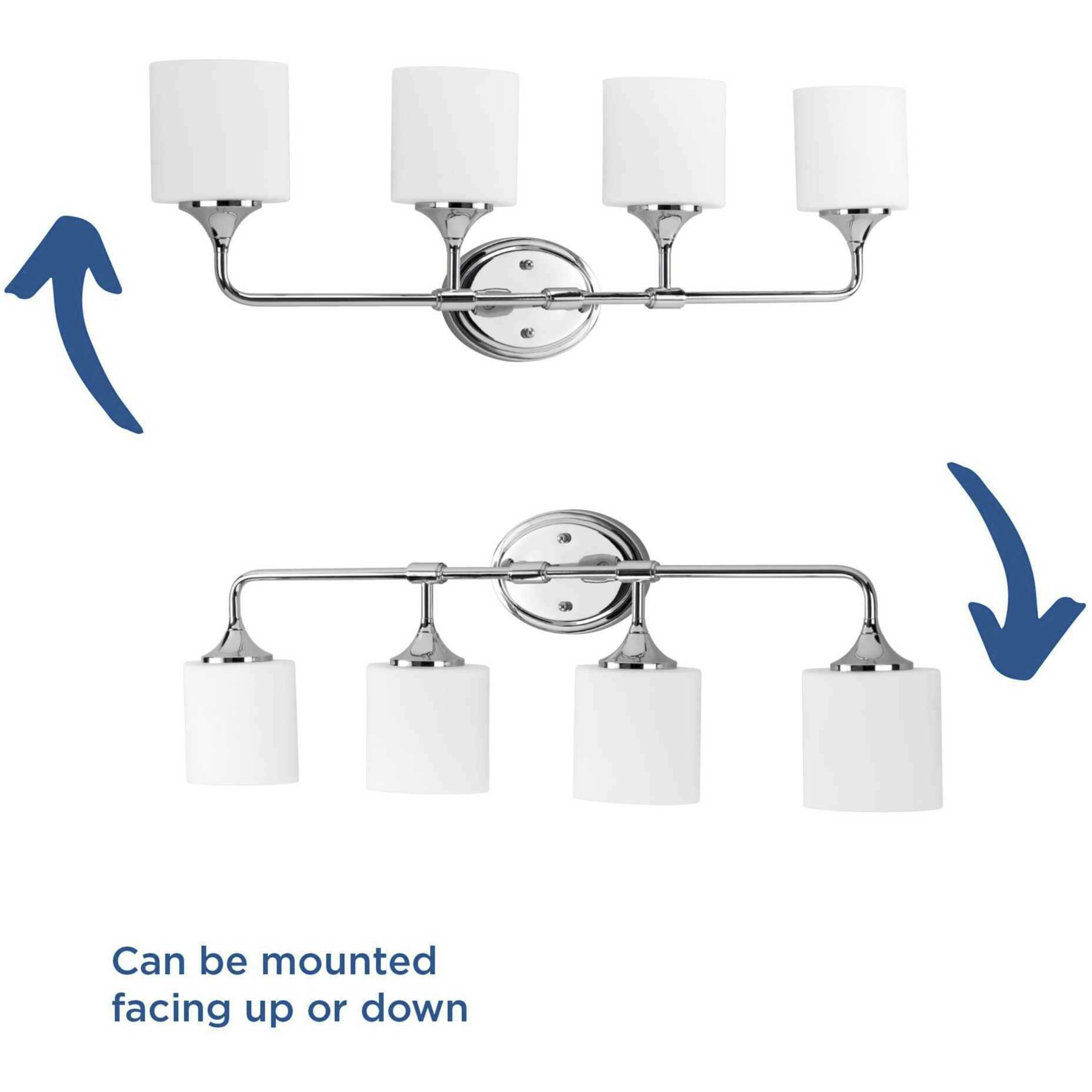 Lynzie 4 Light 33 inch Polished Chrome Bath Vanity Wall Light