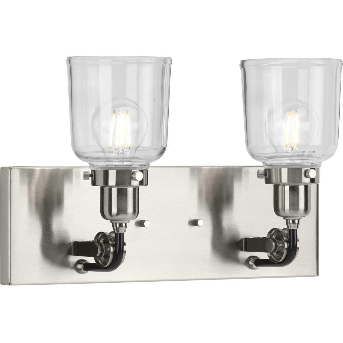 Rushton 2 Light 16 inch Brushed Nickel Bath Vanity Wall Light