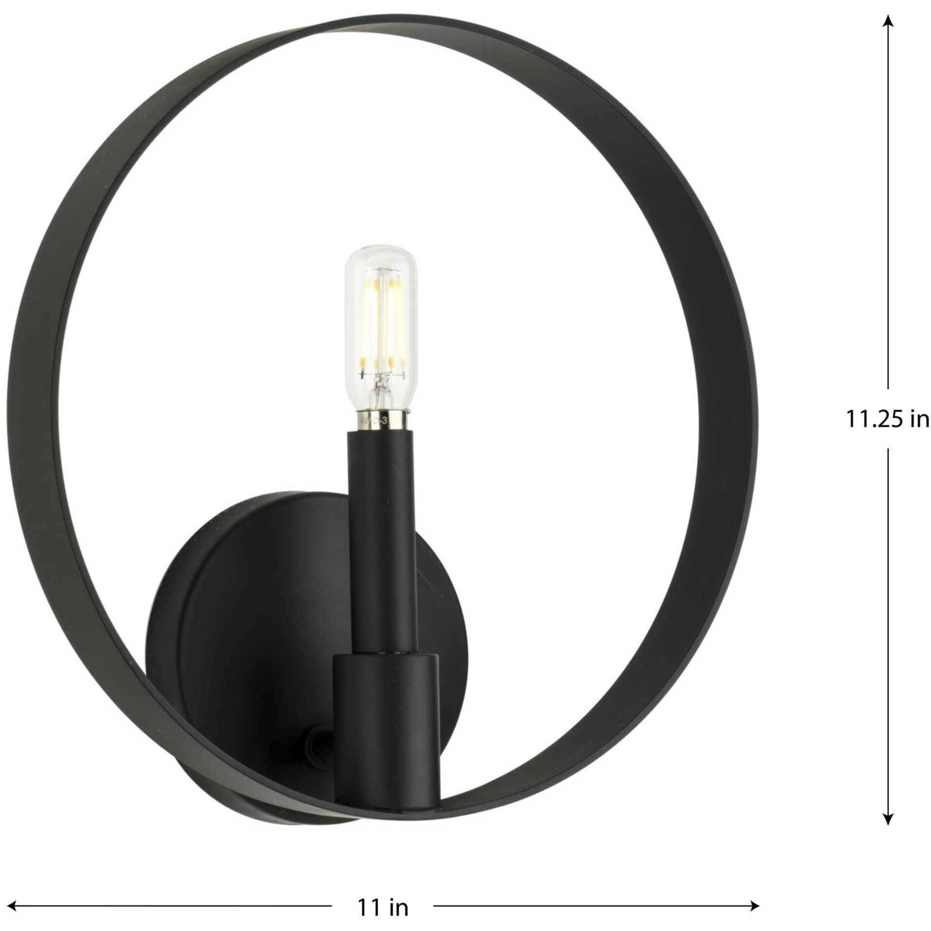 Breckenridge 1 Light 3 inch Matte Black ADA Wall Bracket Wall Light, Design Series