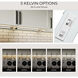 Arza Select LED 8 inch Black Undercabinet Light