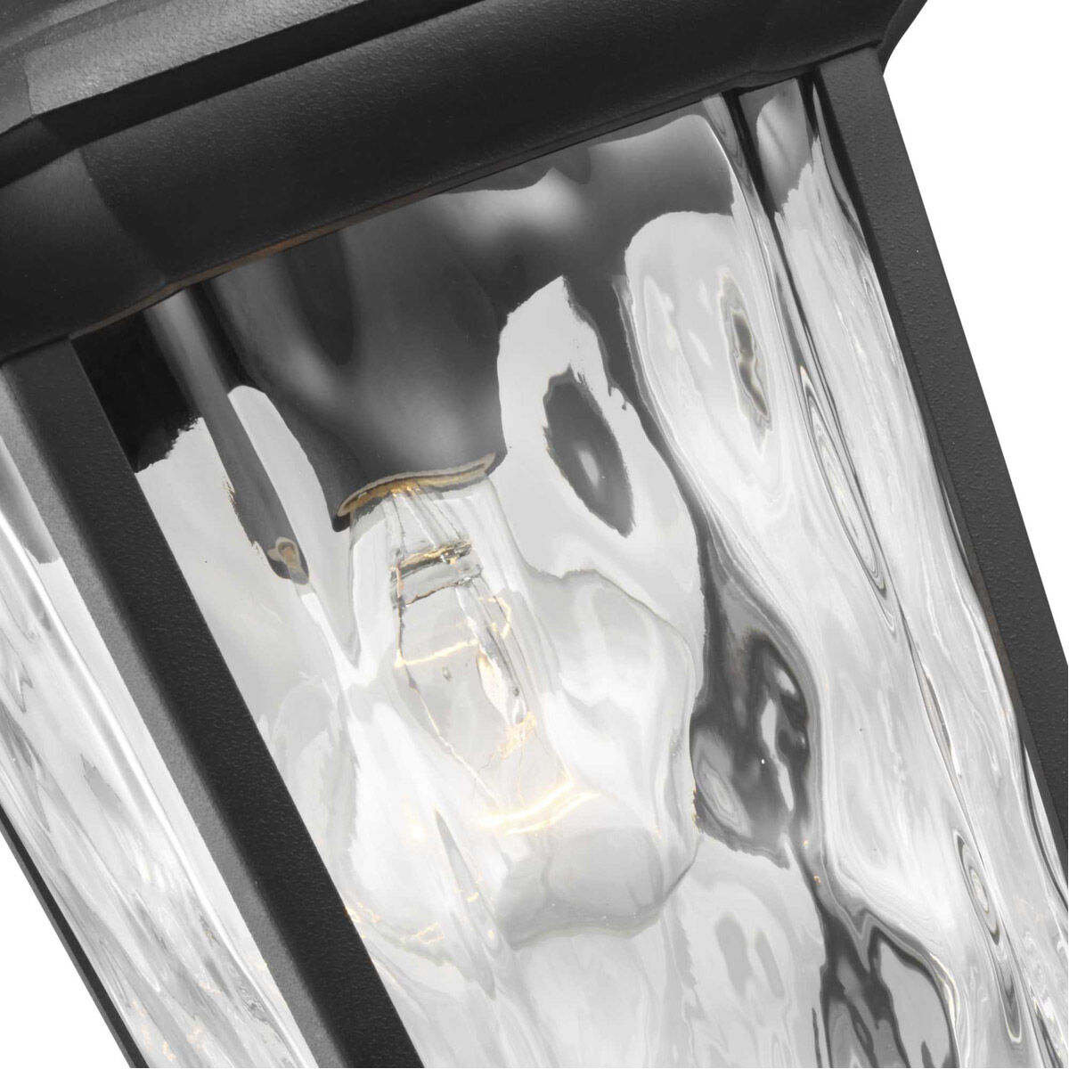 Marquette 1 Light 9 inch Textured Black Outdoor Hanging Lantern, with DURASHIELD