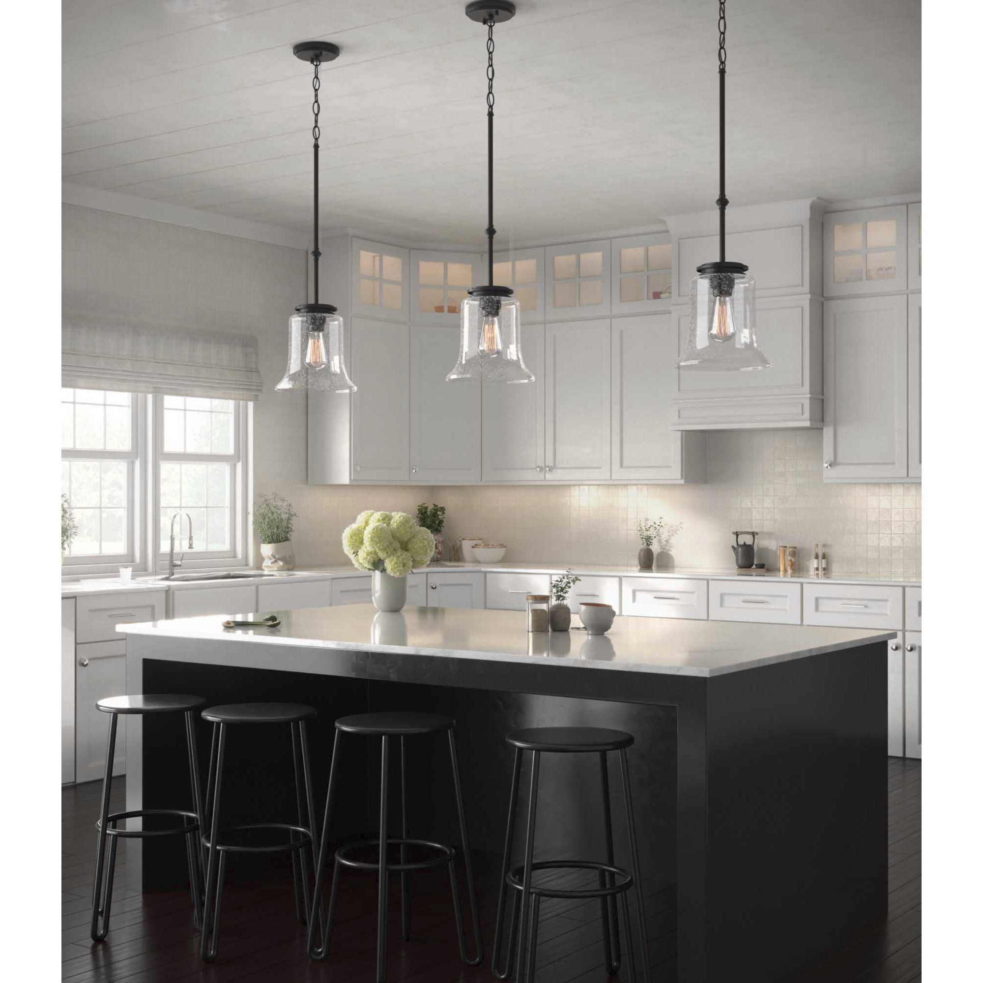 Winslett 1 Light 9 inch Matte Black Mini-Pendant Ceiling Light