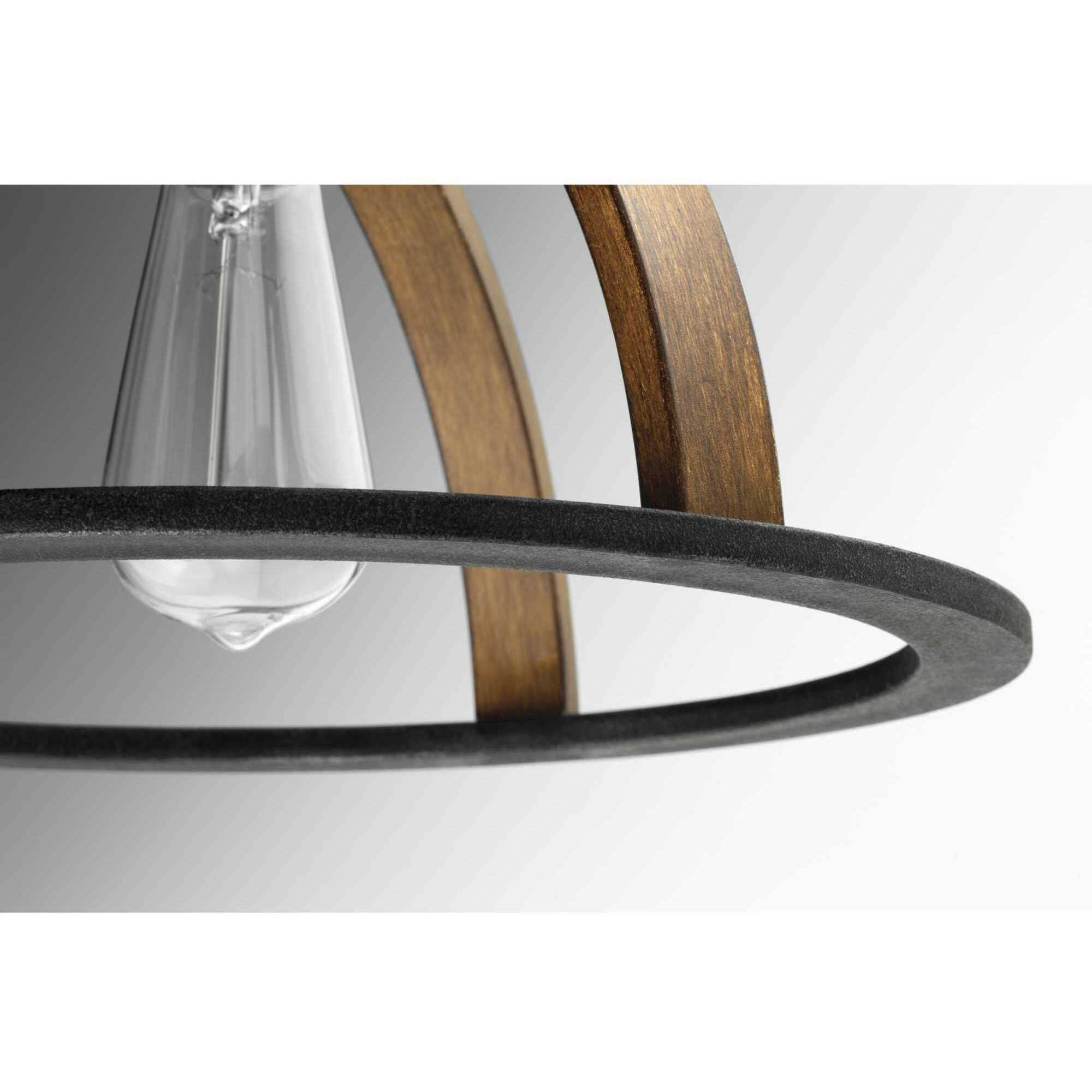 Trestle 1 Light Gilded Iron Pendant Ceiling Light