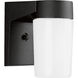 Cast Aluminum 1 Light 7 inch Black Outdoor Wall Lantern