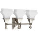 Bratenahl 3 Light 18 inch Brushed Nickel Bath Vanity Wall Light