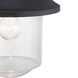 Weldon 1 Light 16 inch Textured Black Outdoor Post Lantern