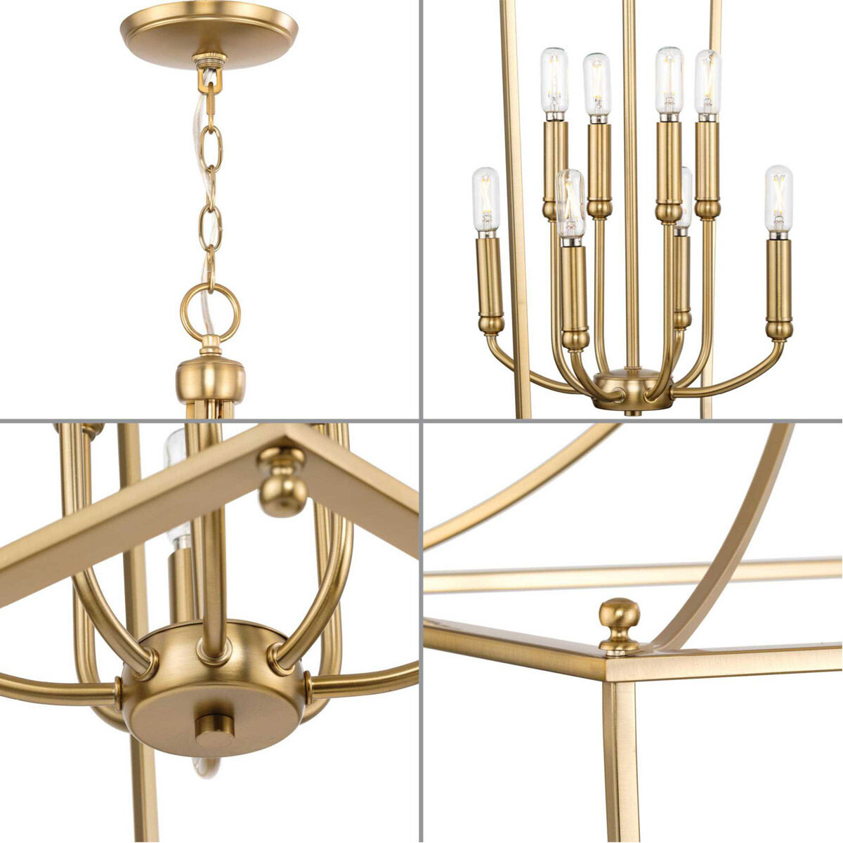 Parkhurst 8 Light 20 inch Brushed Bronze Foyer Light Ceiling Light