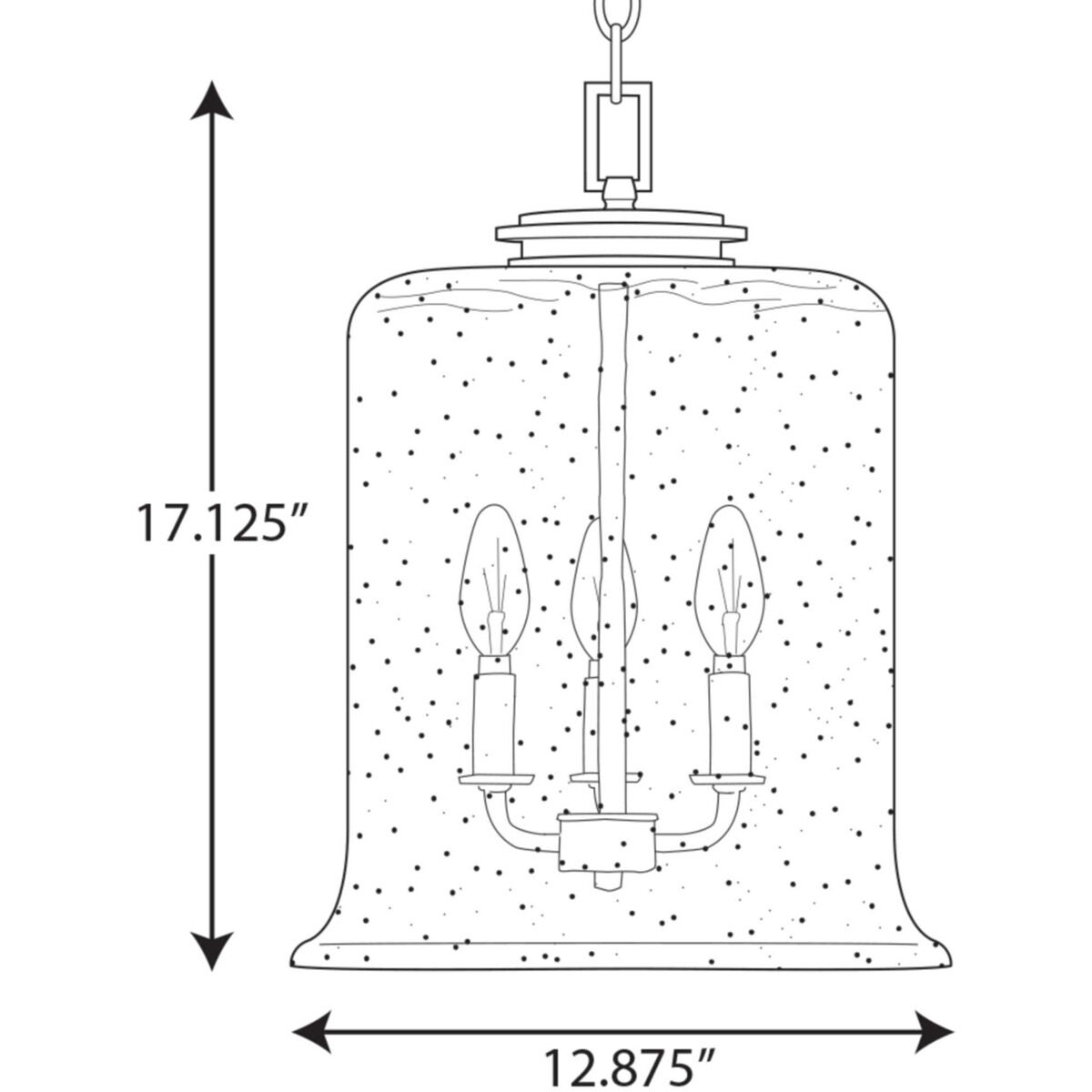 Winslett 3 Light Brushed Nickel Pendant Ceiling Light 