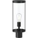 Kagen 1 Light 18 inch Matte Black Outdoor Post Light