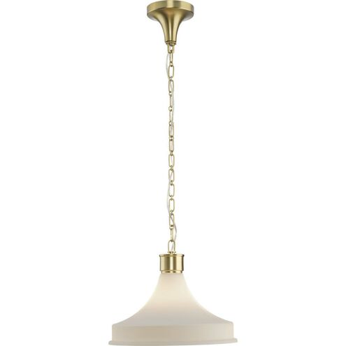Graelyn 1 Light 14 inch Brushed Gold Pendant Ceiling Light, Design Series