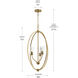 Jheni 3 Light 18 inch Brushed Gold Foyer Pendant Ceiling Light