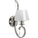 Dazzle 1 Light 7 inch Brushed Nickel Bath Vanity Wall Light