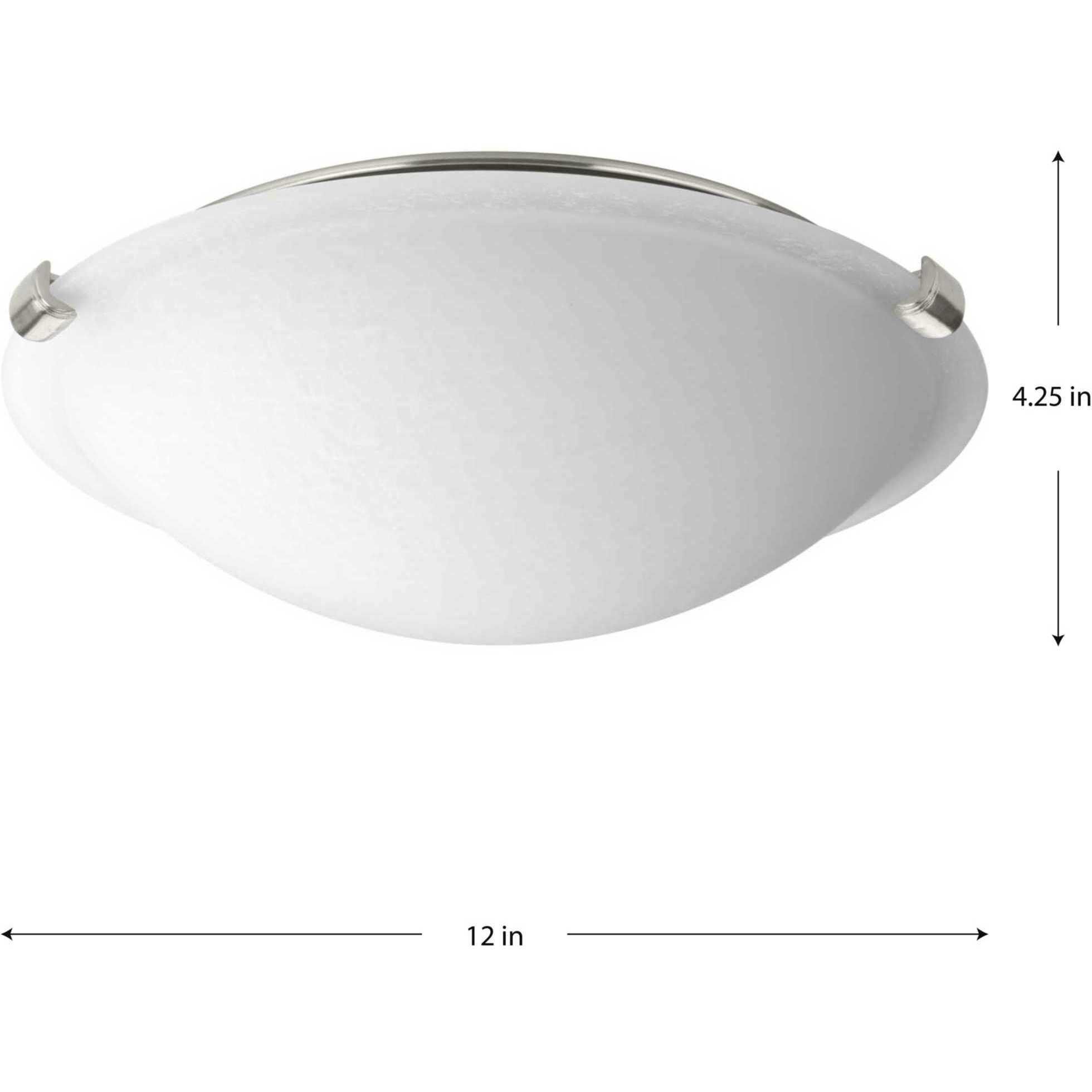 Progress Lighting P350055 009 30 LED Dome Flush Mount Light Brushed Nickel