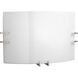 Compact Fluorescent Wall 2 Light 15 inch Brushed Nickel ADA Wall Sconce Wall Light