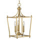 Parkhurst 3 Light 11 inch Brushed Bronze Foyer Pendant Ceiling Light