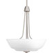 Asset 3 Light 18 inch Brushed Nickel Foyer Pendant Ceiling Light in Bulbs Not Included