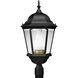 Welbourne 1 Light 26 inch Textured Black Outdoor Post Lantern