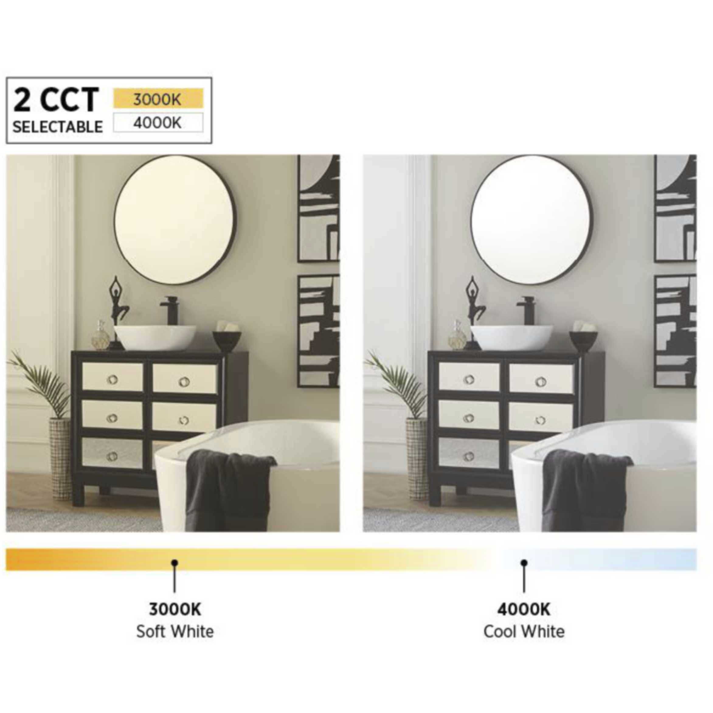 Everlume LED 15.98 inch Satin White Linear Bath Vanity Wall Light in Matte White, Progress LED