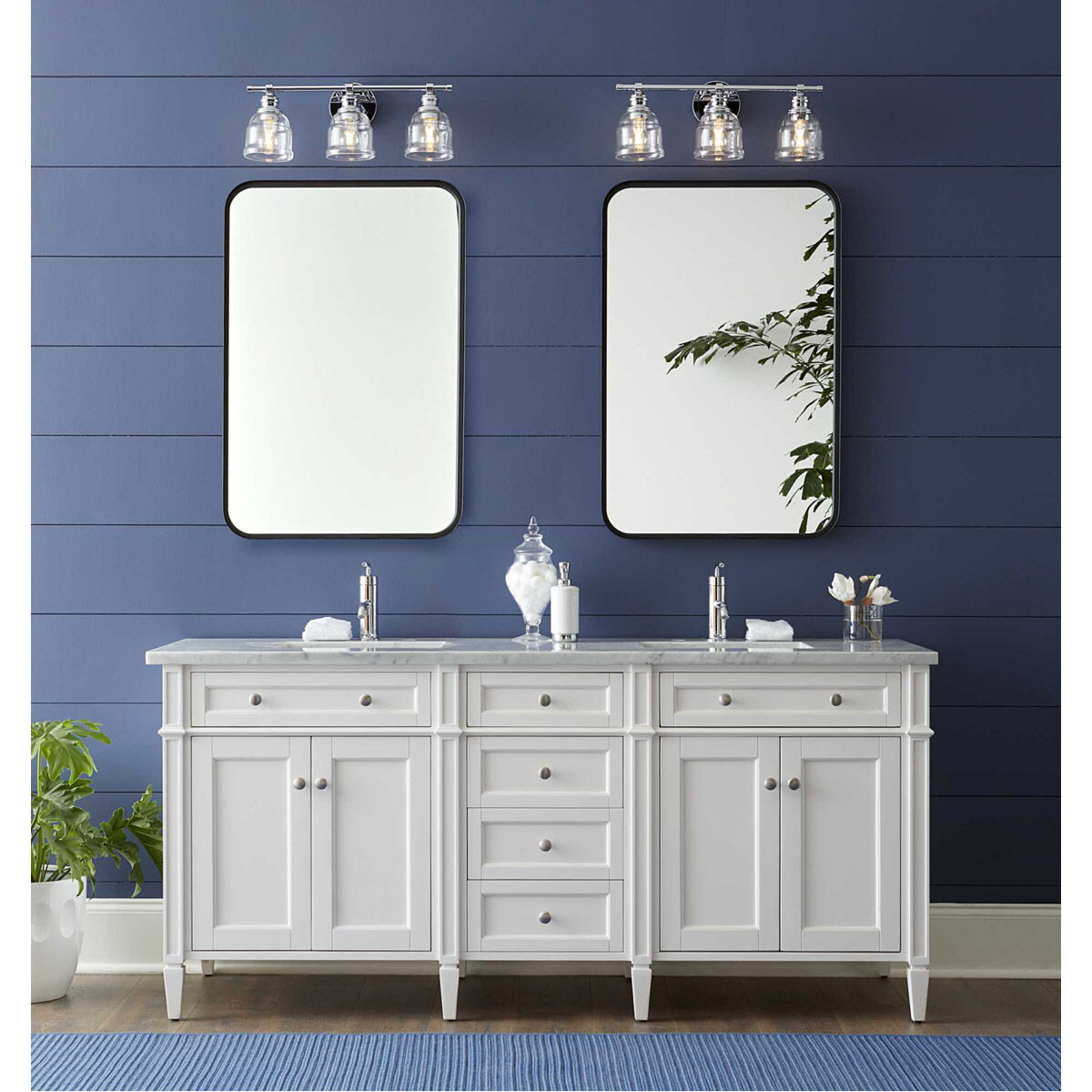 Ambrose 3 Light 21 inch Polished Chrome Bath Vanity Wall Light