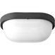 Bulkheads LED LED 6.5 inch Textured Black Outdoor Ceiling/Wall Light, Progress LED