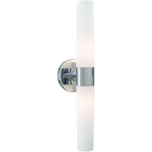 Saber 2 Light 20 inch Chrome Bath Light Wall Light in Incandescent