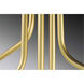 Zag 5 Light 18 inch Vintage Gold Chandelier Ceiling Light