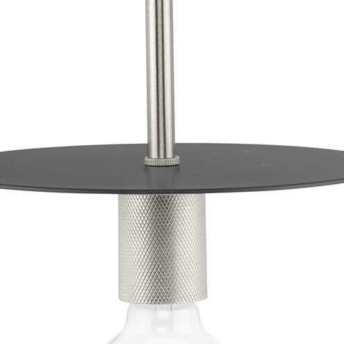Trimble 1 Light 8 inch Brushed Nickel Mini Pendant Ceiling Light, Design Series